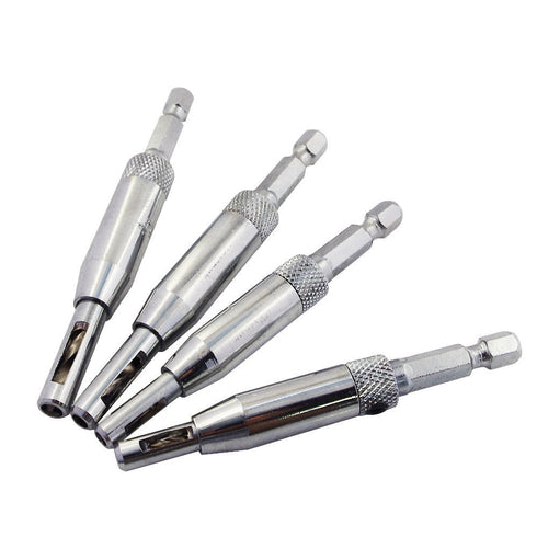 4Pcs Door Self-centering Hinge Drill, Window Hole Opening Center Drill Bit Hole Puncher Woodworking Tools 5/64'' 7/64'' 9/64'' 11/64''...