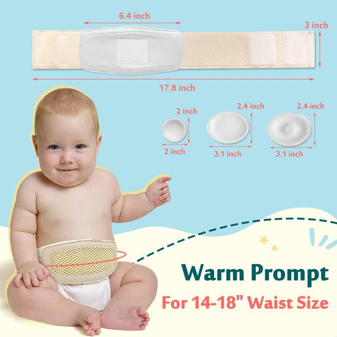 Mybow Umbilical Hernia Belt Baby, Infant Belly Button Band, Umbilical Cord Cover for Newborn Abdominal Binder, Hernia Support Truss, Belly Button ...