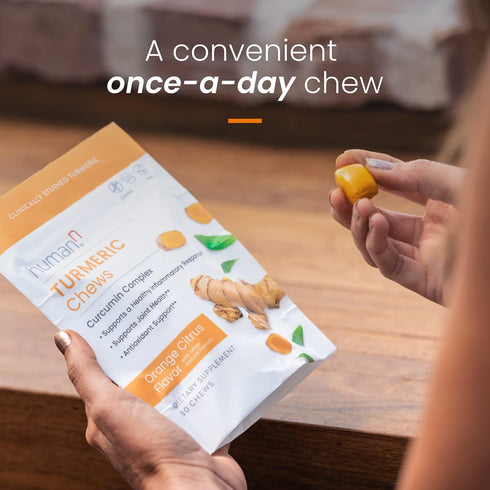 humanN Turmeric Curcumin Chews Supplement – High Absorption Turmeric - Orange Citrus Flavor – from The Makers of SuperBeets, Joint Health, 30 Coun...