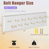 Belt Hanger Wall Mount Belt Organizer for Closet, Holds Over 28 Belts Wooden Wall Mounted Belt Rack Storage Tie and Scarf Hanger for Closet, Wall,...