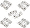 Luomorgo 10 Pack Z-Clips Flush Mount Bracket Heavy Duty Picture Hangers Interlocking Photo Frame Hook for Hanging Headboards Large Picture Display...