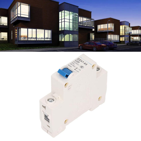 C20 1P Miniature Circuit Breaker, MCB DIN Rail Mounting Isolator 230V 400V 20A Low Voltage with Switch 6000A High Segment Capability, for Lighting...