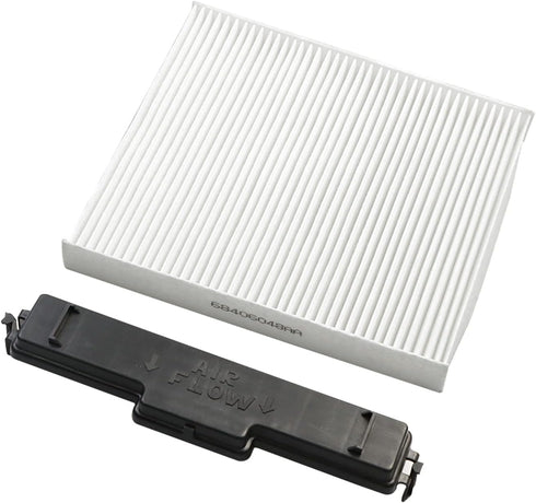 68406048AA Cabin Air Filter and Filter Access Door Compatible with Dodge Ram 1500 2500 3500 4500 5500 Cabin Air Filter Kit Replaces# 68318365AA, 5...
