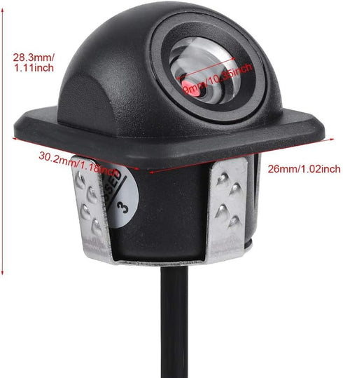 Zopsc Rear View Camera 12V 170°Car Wide Viewing Angle Car Reversing Backup Rear View Mirror Camera Night Vision Camera Car Parking...