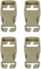 DYZD Plastic Buckle Repair Kit Quick Release Buckles No Sewing Required for Backpack Bag (4pcs Khaki,25 mm)...