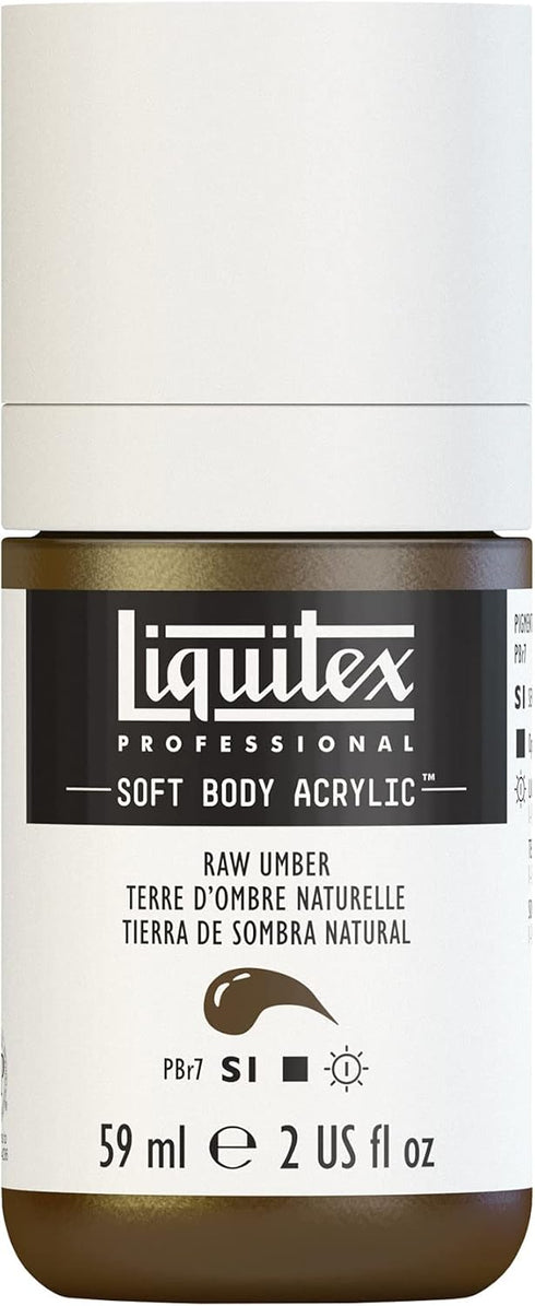Liquitex Professional Soft Body Acrylic Paint, 59ml (2-oz) Bottle, Raw Umber...
