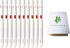 Zebra Blen Retractable Ballpoint Pen, Fine Point 0.5mm, 10 Pack (Red Ink/White body), Sticky Notes Value Set...