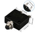 Baomain Circuit breaker Thermal overload switch protector W66-30A 125/250VAC/50VDC Push Button Reset S22 30A (2PCS)...
