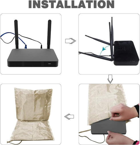 Faraday Box WiFi Router Cover WiFi Cover Emf Protection eMf Faraday Cage for Router Smart Meter Cover 13.8IN 15.7IN...