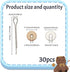 HOBBIESAY 30 Set 12mm Doll Joint Connectors Cotter Pin Joints and Fibreboard Disks Rotatable Pin Joint Wooden Doll Joints Accessories for Plush Te...