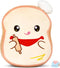Glow Guards Original 13-Inch Funny Toast Sliced Bread Pillow Bread Shape Plush Hugging Pillow with Rolling Pin Soft Toast Plush Toy Pillow Birthda...