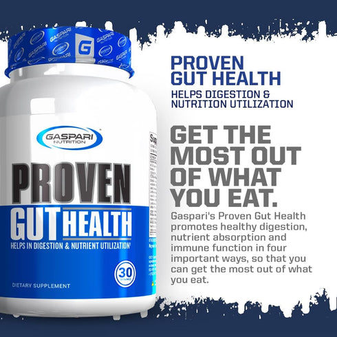 Gaspari Nutrition Proven Gut Health, Promotes Healthy Digestion, Prebiotics and Probiotics, Sports Digestion and Nutrient Utilization (30 Servings...