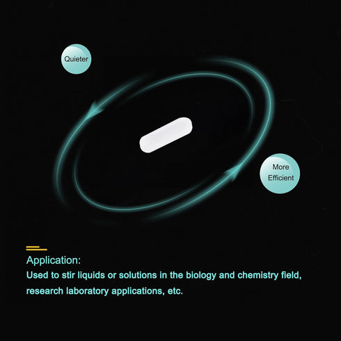 MECCANIXITY Magnetic Stirrer Mixer Stir Bar Rod 12mm(0.47") x3mm Cylinder Shape PTFE Coating Magnet White for Laboratory 1Pcs...