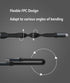 Extra Short Flexible USB C Cable 5.3 inch,USB 3.2 Gen 2 20Gbps Data Transfer 100W PD Fast Charge Flat Type C Cable for Thunderbolt 3 MacBook,Chrom...