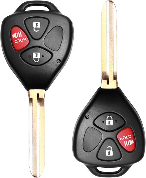 Keyless Entry Remote Replacement Key Fob Fit for Toyota Rav4 2006-2010/Scion XB 2008-2013 Vehicles That Use HYQ12BBY with 4D67 Chip (2 Pack)...
