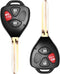 Keyless Entry Remote Replacement Key Fob Fit for Toyota Rav4 2006-2010/Scion XB 2008-2013 Vehicles That Use HYQ12BBY with 4D67 Chip (2 Pack)...