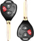 Keyless Entry Remote Replacement Key Fob Fit for Toyota Rav4 2006-2010/Scion XB 2008-2013 Vehicles That Use HYQ12BBY with 4D67 Chip (2 Pack)...