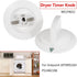 2pcs NEW WE1M652 CLOTHES DRYER WHITE TIMER KNOB FOR GE GENERAL ELECTRIC HOTPOINT