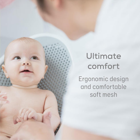 Angelcare Baby Bath Support (Grey) | Ideal for Babies Less than 6 Months Old...