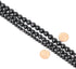 45PCS 8mm Natural Black Obsidian Gemstone Round Loose Beads Crystal Energy Stone Healing Power for DIY Jewelry Making 1 Strand 15"...