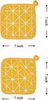 Oven Mitts and Potholders BBQ Gloves-Oven Mitts and Pot Holders with Recycled Infill Silicone Non-Slip Cooking Gloves for Cooking Baking Grilling ...