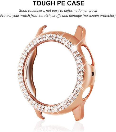 Moonshield MOOISVS for Galaxy Watch 3 Case 41mm Case, Bling Frame Protective Case Compatible for Samsung Galaxy Watch 3 (3 Packs, Rose Gold/Pink/G...