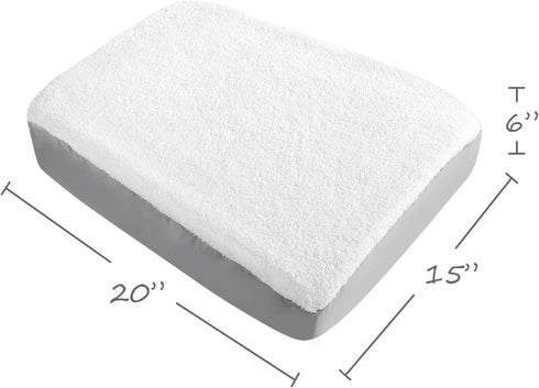 Coldwind Dog Bed Covers Replacement, 15 x 20 inch, Waterproof, Washable Ultra Soft Velvet, Fits Most Standard Pet Beds, Rectangular, Removable Cov...