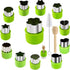 14 Pcs Fruit Vegetable Cookie Cutters Shapes Sets Stainless Steel Food Mini Pie Cookie Stamps Mold for Kids Baking,Bento Box and Decorating Tools...