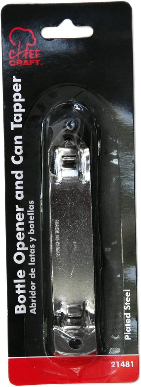 Chef Craft Select Iron Plated Bottle Opener, 4.25 inches in length, Gray...