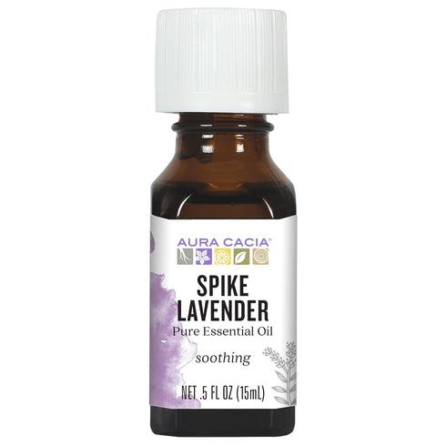 Aura Cacia Lavender (Spike), Essential Oil, 0.5-Ounce Bottle...