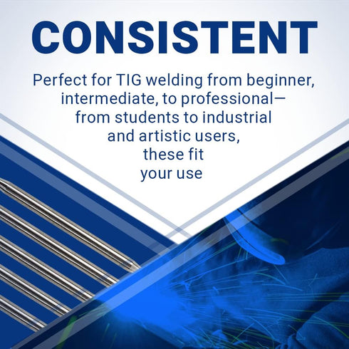 Midwest Tungsten Service TIG Welding Tungsten Electrodes 10-Pack (Red - 2% Thoriated (WT20/EWTh-2), 0.040")...