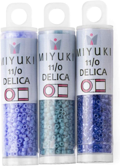 Miyuki Delica Seed Beads Bundle: Size 11/0, Cozy Palette Collection DB285, DB798, DB881...