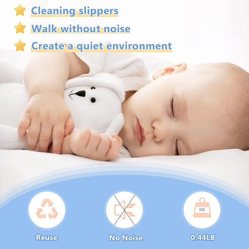 Floor Cleaning Mop Slippers Chenille Fibre Detachable Shoes Cover Mopping Dusters for Men and Women...