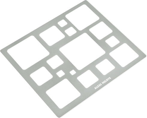 Aleks Melnyk No.209 Metal Squares Template, Squares Stencil, Squares Master, Art Squares Tool, Isometric Drawing Template, Lapidary, Cabochons, Ge...