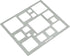 Aleks Melnyk No.209 Metal Squares Template, Squares Stencil, Squares Master, Art Squares Tool, Isometric Drawing Template, Lapidary, Cabochons, Ge...