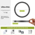 1PACK Flush Mount LED Ceiling Light Fixture Black, 6.5Inch 12Watt, Dimmable & 3000K-4000K-6500K 3 Color Selectable Ceiling Lamp 1200LM Low Profile...