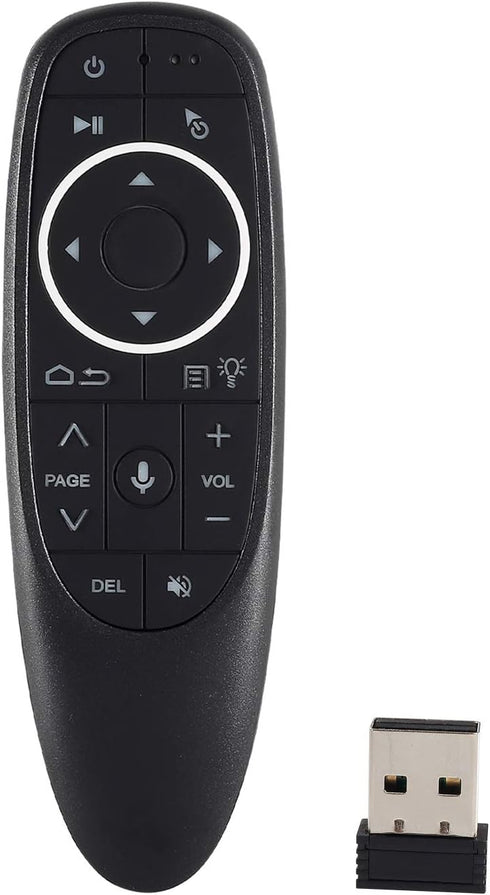 G10s Pro Voice Air Fly Mouse with Backlight, 2.4G Wireless 6 Axis Gyroscope Air Mouse Remote Control, IR Learning Controller for Android TV Box T9...