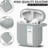 for Airpods Case Cover 2&1 with Cleaner Kit,Soft Silicone Protective Case for Apple AirPods 2nd/1st Generation Charging Case with Keychain,Shockpr...
