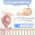 Portable Baby Stroller Fan, Battery Operated Mini Clip Fan, Detachable 3 Speed Rechargeable 360° Rotate Handheld Desk Cooling Fan for Car Seat Cri...