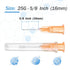25G 5/8 Inch(16MM) Needle Luer Lock Disposable with Cap 100 Pack for Lab Industrial Accessories...