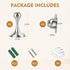 Magnetic Door Stopper Door Catch - 2 Pack Stainless Steel Heavy Duty Door Holder Stops for Bottom Top of Door - Wall Floor Mounting No Drill 3M Ad...