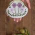 1 Set Coin Purse Embroidery Pouch Making Kit Lock Embroidery Tool DIY Coin Bag (Purple Flower Style)...