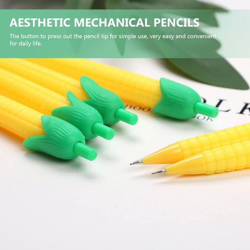 10pcs Corn Mechanical Pencil 0.5mm, Corn Pencils Cute Pencil, Creative Mechanical Pencils Bulk for , Students Writing Drawing Sketch...