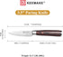 KEEMAKE Paring Knife 3.5 inch, Fruit Knife with German High Carbon Stainless Steel 1.4116 Small Knife, Pairing Knife with Pakkawood Handle Small K...