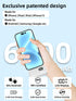 6000mAh Small Power Bank Portable Charger with Built-in Lighting&USB-C Connector for iPhone&Android Phone,Battery Pack Travel Phone Charger,Compat...