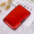 ELFISH Mini RFID Aluminum Wallet Credit Cards Holder Business Card Case Metal ID Case for Men Women (Red)...