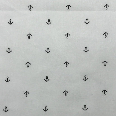 Printed Anchors Cotton Fabric 59inch Width Mediterranean Sea Travel Themed for Sewing DIY Craft and Apperals...