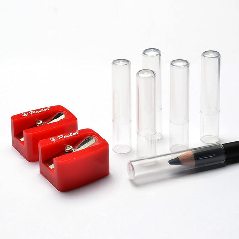 Pasler Pencils Sharpener & Point Protectors Set Ideal for Charcoal,Pastel,Graphite,Eyebrow Pencil and All Soft core Artist Pencils....