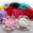 Chenkou Craft 20pcs Large Trim Chiffon Ribbon Bows Flowers Appliques Wedding 85MM (Flower(A0420))...