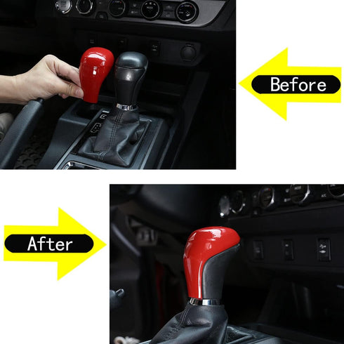 ERIDANUS for Toyota Tacoma 2016-2023,for Pudora 2017-2020,for Land Cruiser 2016,for Highlander 2014-2019 Gear Shift Knob Cover Trim Accessories (R...